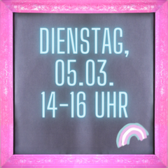 Bild mit Datum und Uhrzeit: 5.3.2024 von 14 bis 16 Uhr